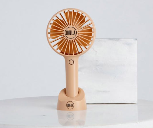 LURELLA |  Mini Fan (light brown)