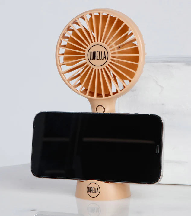 LURELLA |  Mini Fan (light brown)