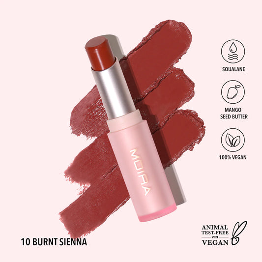 MOIRA | Signature Lipstick 10 Burn Sienna