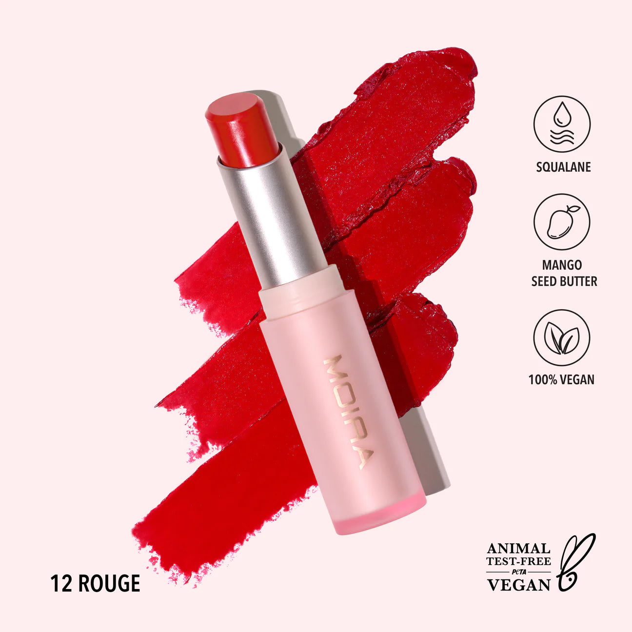 MOIRA | Signature Lipstick 012 Rouge