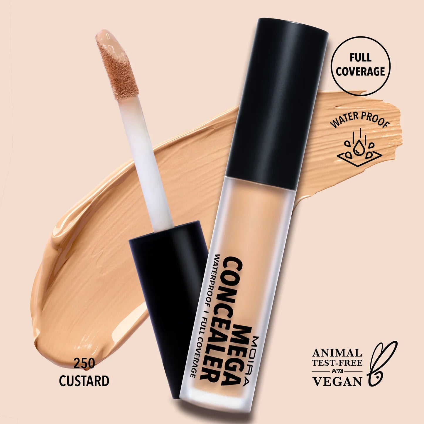 MOIRA | Mega Concealer 250 Custard