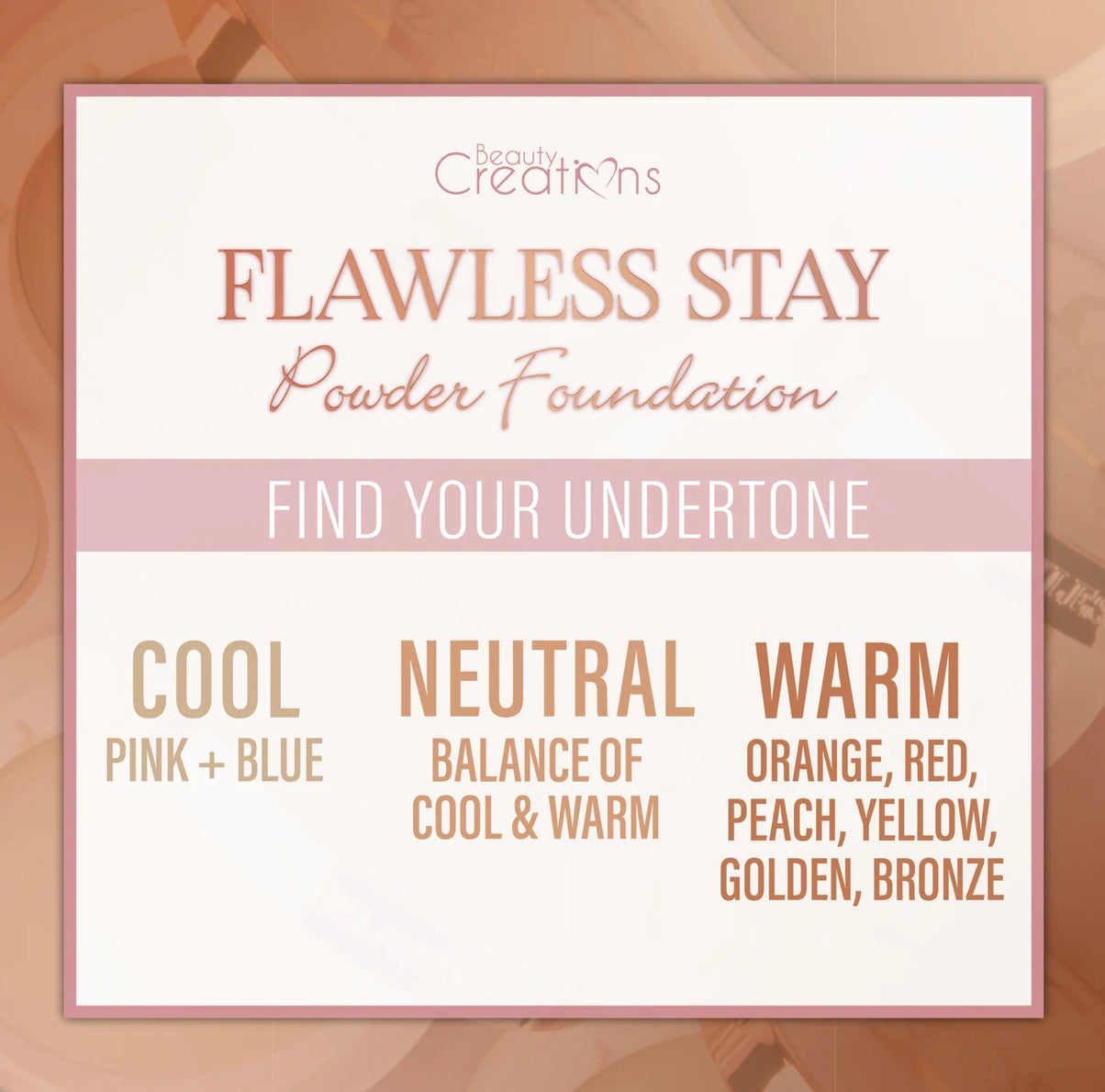 Beauty Creations | Flawless Stay Powder Foundation 01