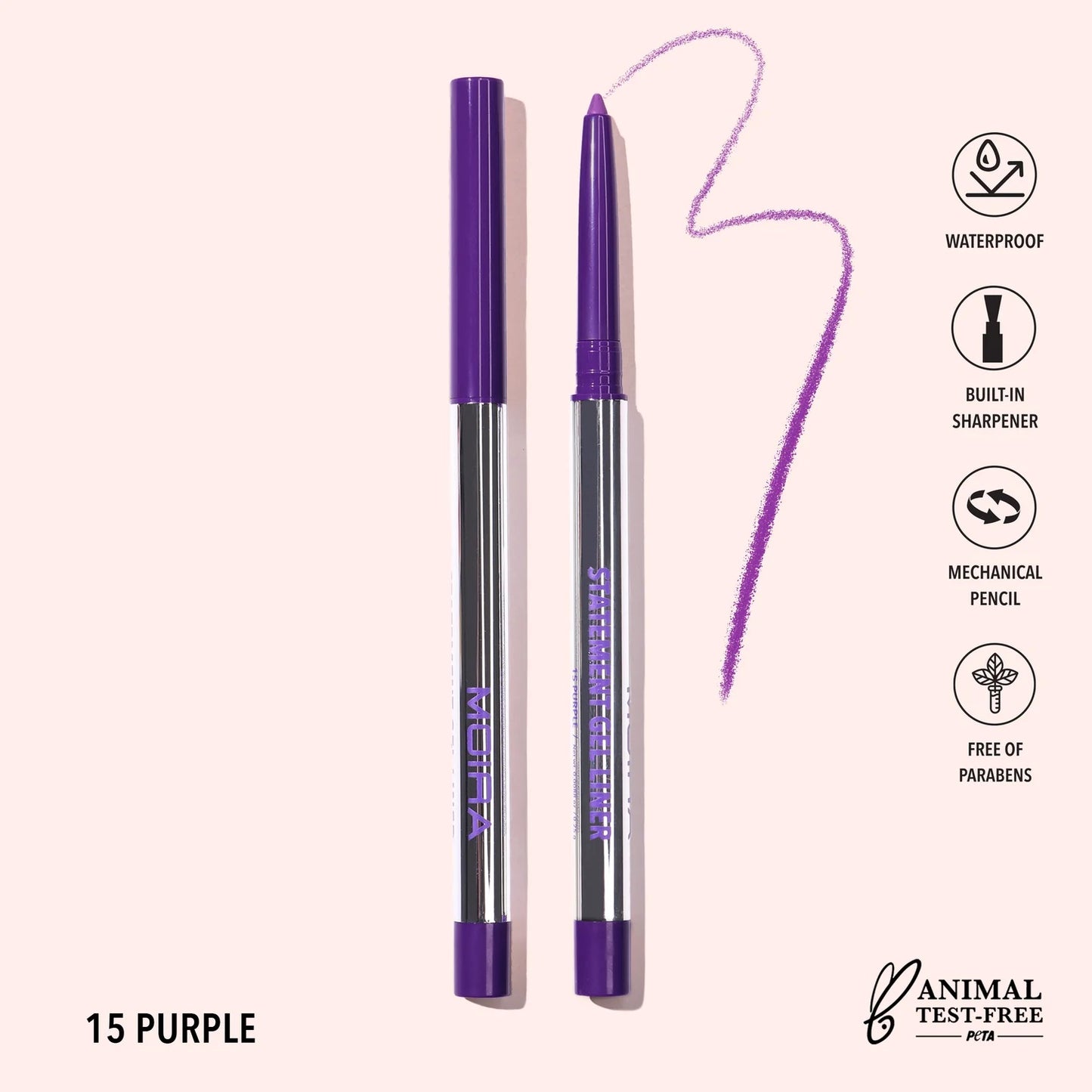 Moira Statement Gel Liner 015 Purple