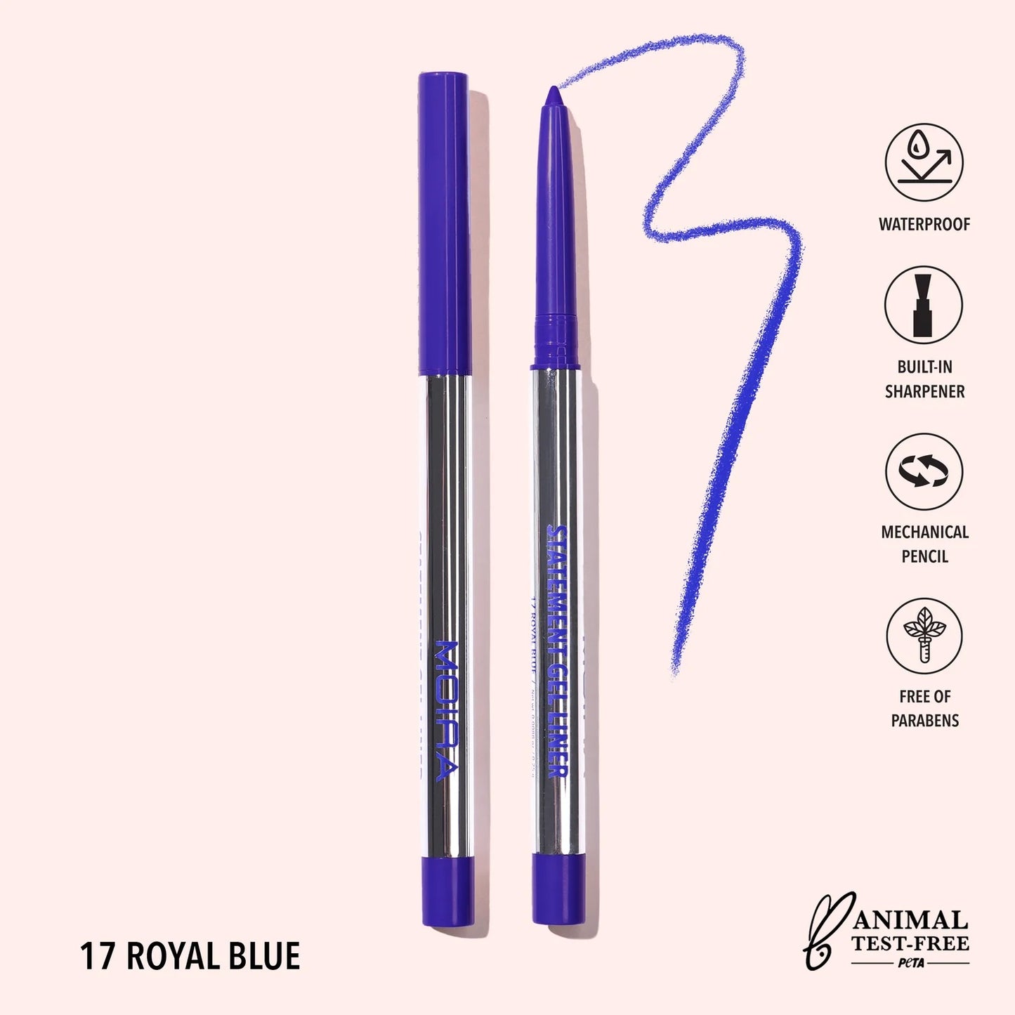 Moira Statement Gel Liner 017 Royal Blue