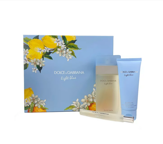 Perfume Dolce & Gabbana Light Blue Perfume Gift Set for Women, 3 Pieces