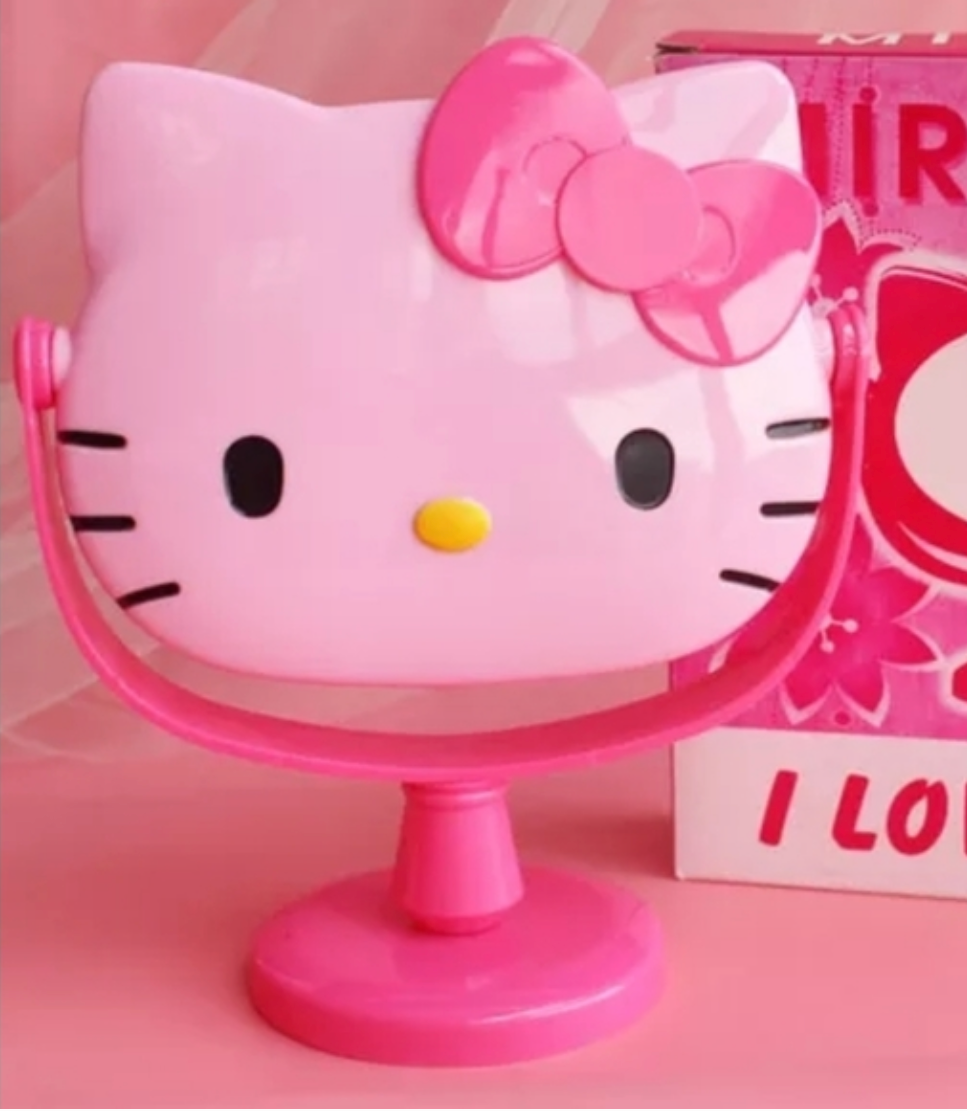 HELLO KITTY STAND UP PINK MIRROR