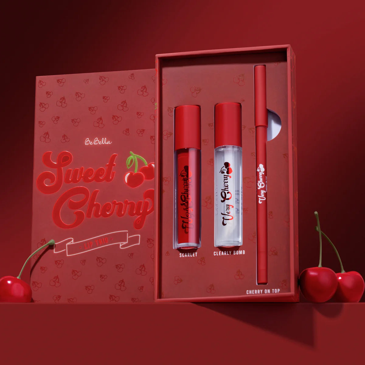 BEBELLA Sweet Cherry Lip Trio