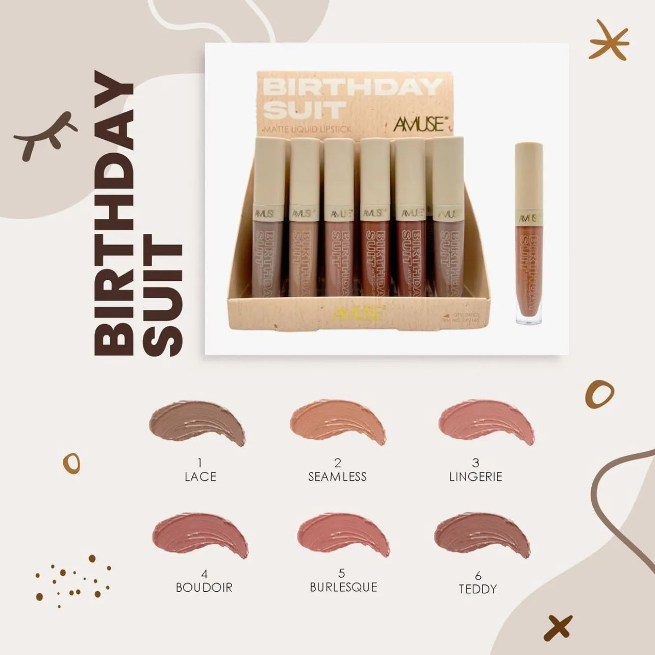 AMUSE Birthday Suit Matte Liquid Lipstick