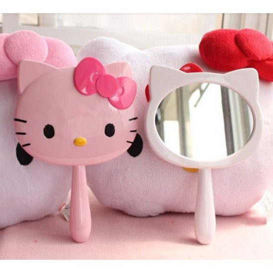 Hello Kitty Handheld Mirror Pink