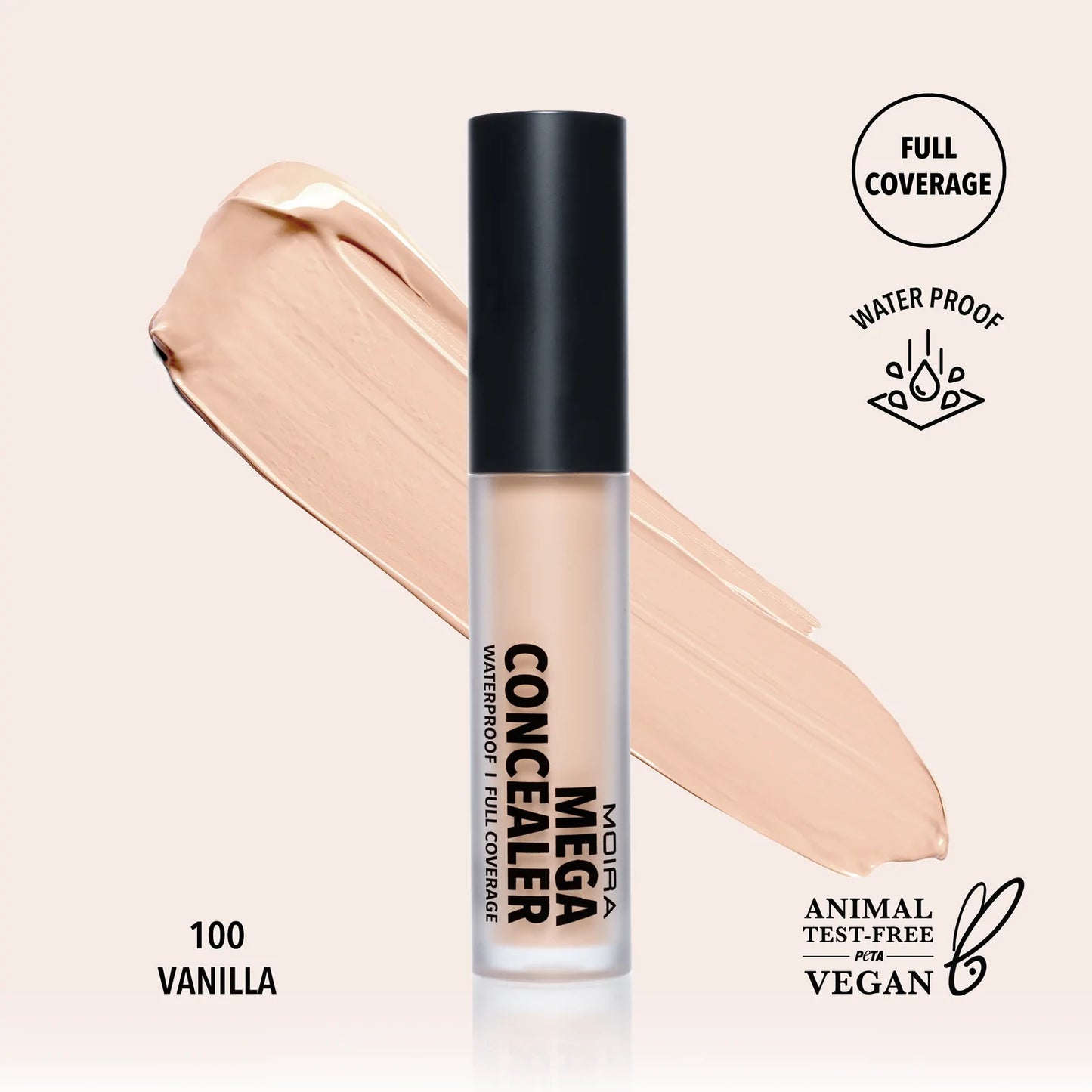 MOIRA Mega Concealer 100 Vanilla