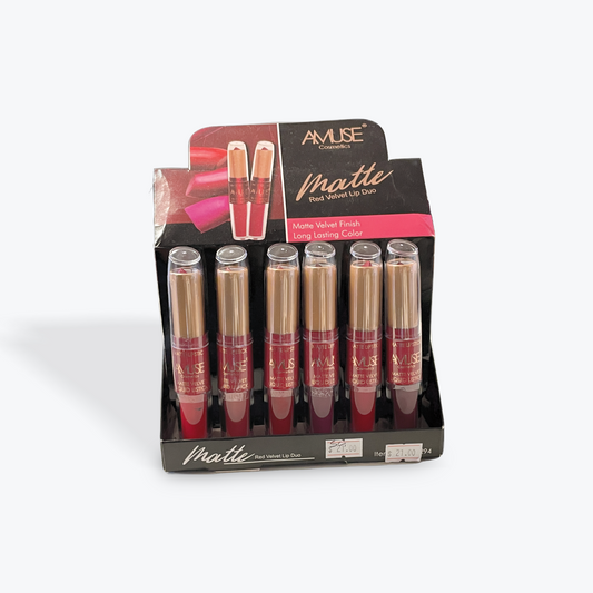 AMUSE Matte Red  Velvet Lip Duo