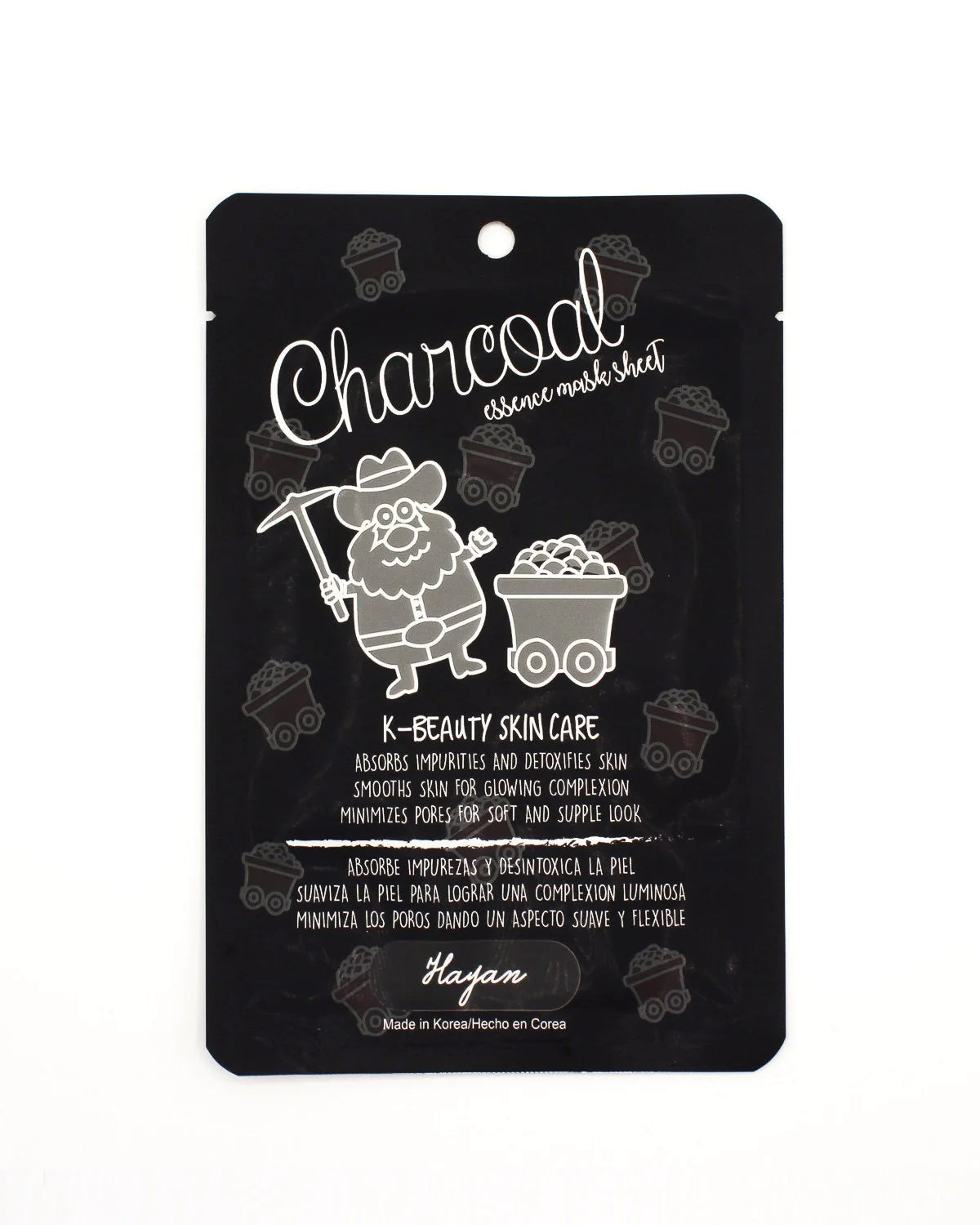 K- Beauty Skin Care | Charcoal Essence Mask Sheet