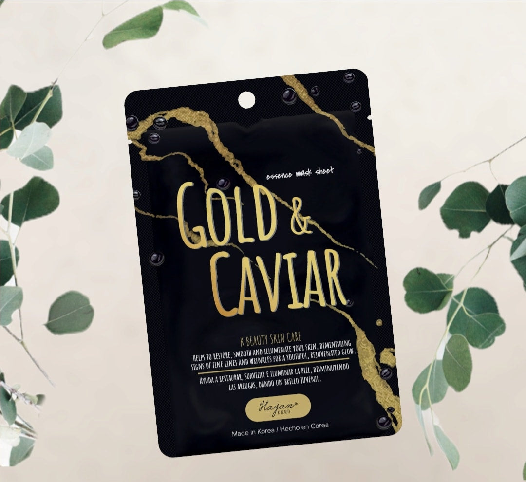 K- Beauty Skin Care | Gold & Caviar Essence Mask Sheet