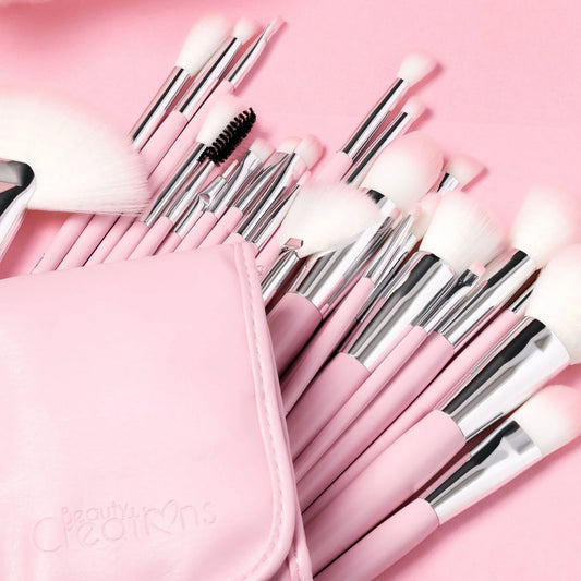 Beauty Creations - Cotton Candy 24pc PINK Brush Set